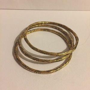 3 Ring Bangle Bracelet SET